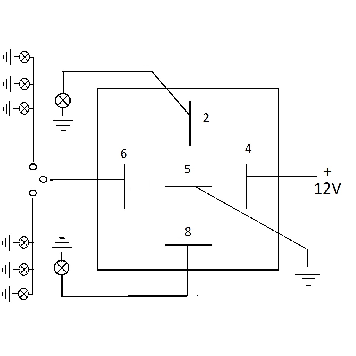 12V 5 Pin Heavy Duty Electronic Flasher Relay