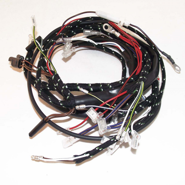 Triumph T100C & TR6C Braided Wiring Harness